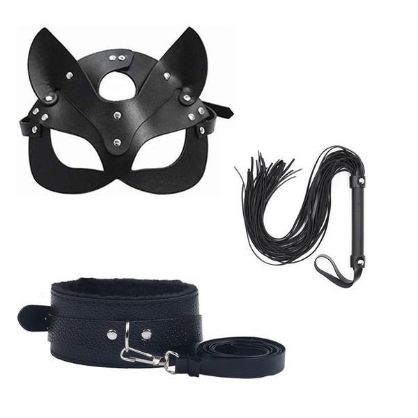 party hats 3pcs 2021 cosplay stage performance props couple toys for woman half-face cat mask collar traction rope sexy
party hats 3pcs 2021 cosplay stage performance props couple toys for woman half-face cat mask collar traction rope sexy