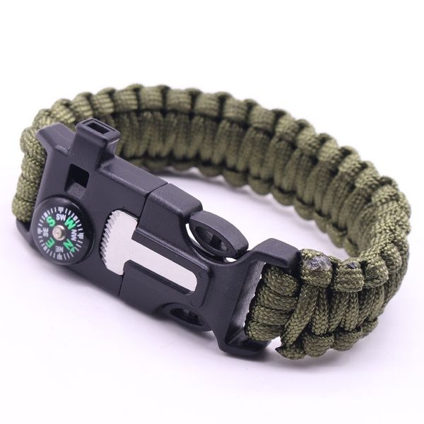 camping survival umbrella rope bracelet outdoor five in one multi-purpose compass flint hand woven bracelet
camping survival umbrella rope bracelet outdoor five in one multi-purpose compass flint hand woven bracelet