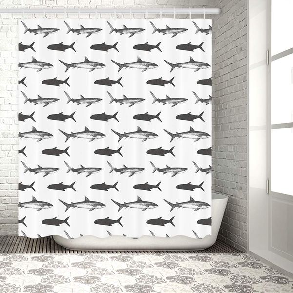 kids shark shower curtain boys funny ocean animalinch swimming sea fish horizontal silhouettes wild life 12 pack hooks polyester
kids shark shower curtain boys funny ocean animalinch swimming sea fish horizontal silhouettes wild life 12 pack hooks polyester