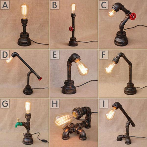 table lamps retro desk wrought iron industrial lamp bar living room study bedroom bedside decorative water pipe
table lamps retro desk wrought iron industrial lamp bar living room study bedroom bedside decorative water pipe