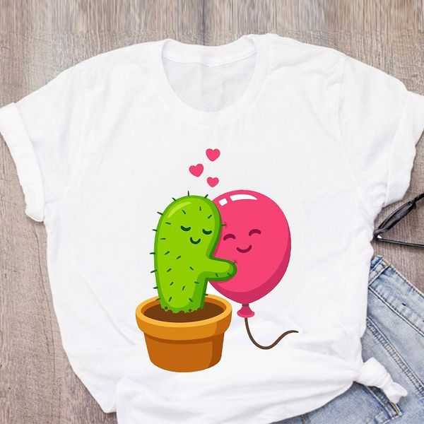women's t-shirt women graphic cactus cartoon avocado ladies print summer shirts tee female t-shirts, White
women's t-shirt women graphic cactus cartoon avocado ladies print summer shirts tee female t-shirts, White