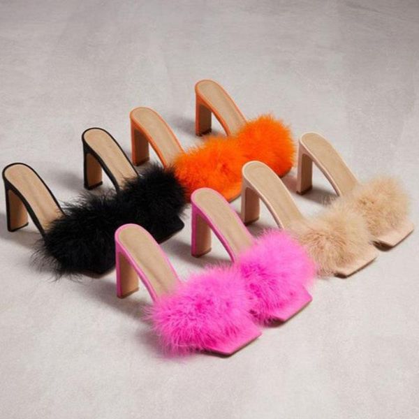 feather fur heels ladies slippers summer fashion party high shoes gladiator slides sandals women pump 2021, Black
feather fur heels ladies slippers summer fashion party high shoes gladiator slides sandals women pump 2021, Black