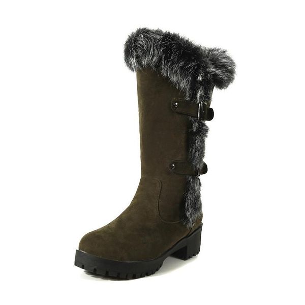 boots thick heels winter women shoes mid-calf snow warm plush women's faux fur large size bota feminina xkd2172, Black
boots thick heels winter women shoes mid-calf snow warm plush women's faux fur large size bota feminina xkd2172, Black