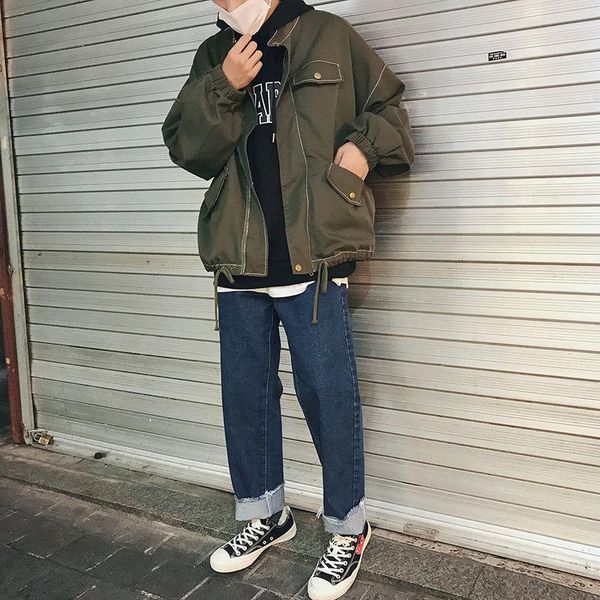 men's jackets men 's coat 2021 spring and autumn korean pure color casual versatile handsome baseball uniform, Black;brown
men's jackets men 's coat 2021 spring and autumn korean pure color casual versatile handsome baseball uniform, Black;brown