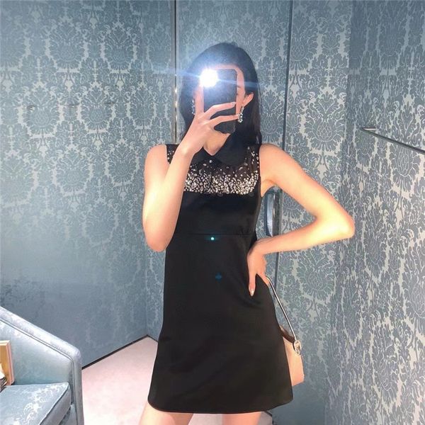 casual dresses runway sleeveless elegant rhinestone vest a-line mini retro holiday party summer women clothes 1p1y, Black;gray
casual dresses runway sleeveless elegant rhinestone vest a-line mini retro holiday party summer women clothes 1p1y, Black;gray