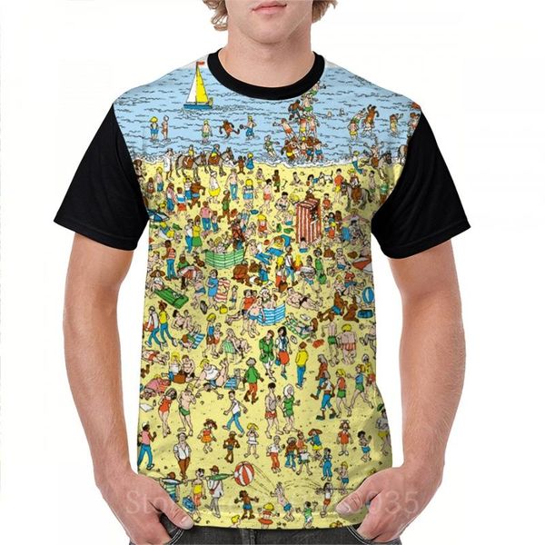 men's t-shirts funny print men t shirt women tee wheres waldo on the beach all over t-shirt(2) o-neck short sleeve casual tshirts, White;black
men's t-shirts funny print men t shirt women tee wheres waldo on the beach all over t-shirt(2) o-neck short sleeve casual tshirts, White;black