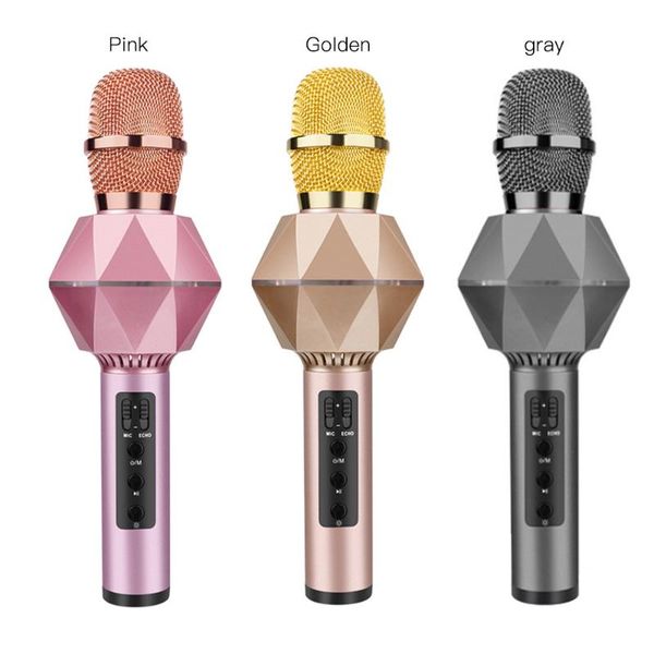 wireless microphone diamond karaoke microphones speaker handheld mic stereo singing player for ktv home audio with bluetooth 5.0
wireless microphone diamond karaoke microphones speaker handheld mic stereo singing player for ktv home audio with bluetooth 5.0