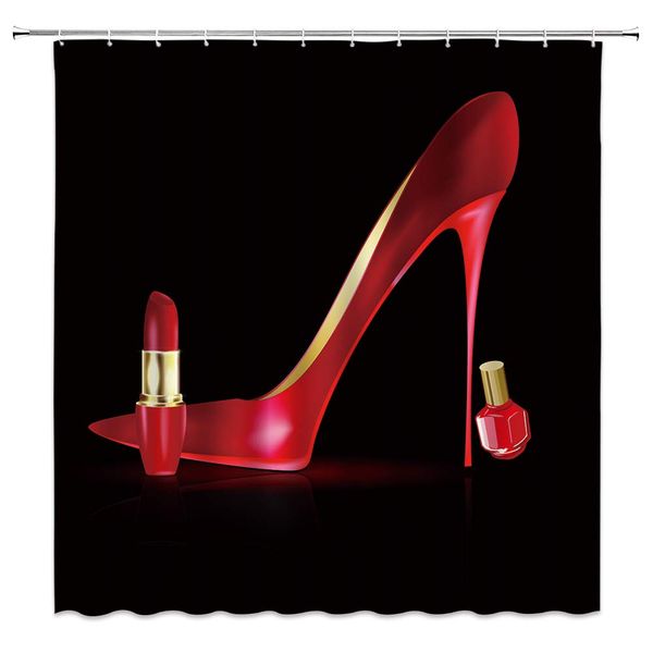 red high heels shower curtain girly style fashion lady shoes with cosmetics woman female artwork decor,fabric bathroom set
red high heels shower curtain girly style fashion lady shoes with cosmetics woman female artwork decor,fabric bathroom set
