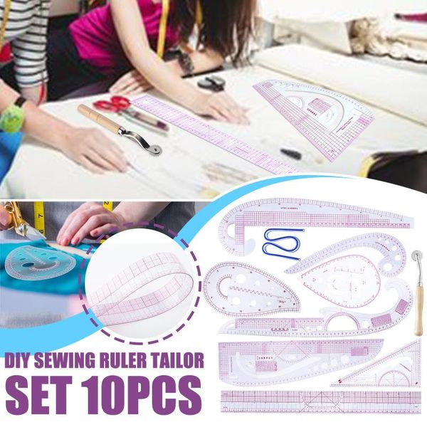 10pcs sewing ruler measuring kit clear drawing yardstick sleeve arm french curve set diy tailor notions & tools, Black
10pcs sewing ruler measuring kit clear drawing yardstick sleeve arm french curve set diy tailor notions & tools, Black