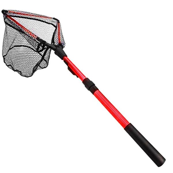 fishing accessories 1pcs portable aluminum alloy triangle folding nets hand dip net tackle rubber handle tool
fishing accessories 1pcs portable aluminum alloy triangle folding nets hand dip net tackle rubber handle tool