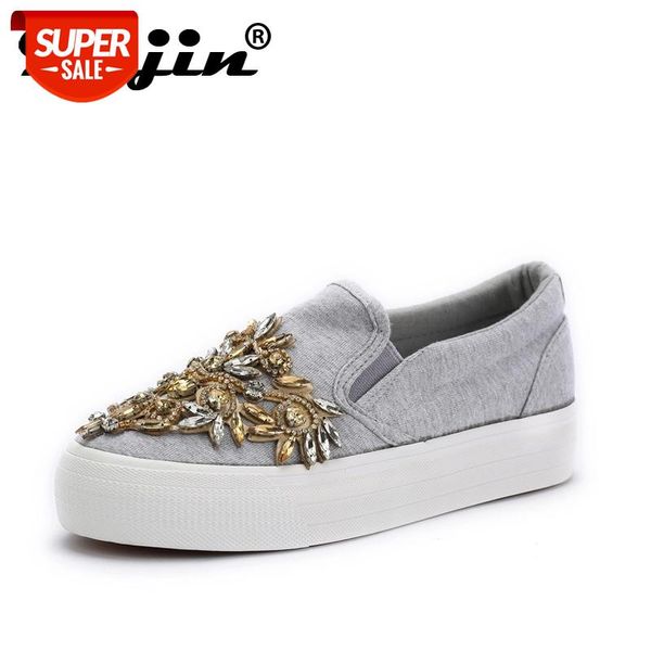 2021 new fashion canvas women casual shoes luxury brand rhinestone lady shoes slip on female high qulaity women flats grey #kw3y
2021 new fashion canvas women casual shoes luxury brand rhinestone lady shoes slip on female high qulaity women flats grey #kw3y