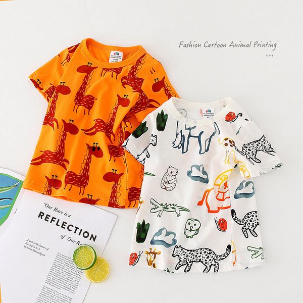 2021Summer Casual New 2 3-9 10Years ChildrenS Clothing Cotton Tees Kids Cartoon Animal Full Print Short Sleeve T-Shirt For Boy, Orange
2021Summer Casual New 2 3-9 10Years ChildrenS Clothing Cotton Tees Kids Cartoon Animal Full Print Short Sleeve T-Shirt For Boy, Orange