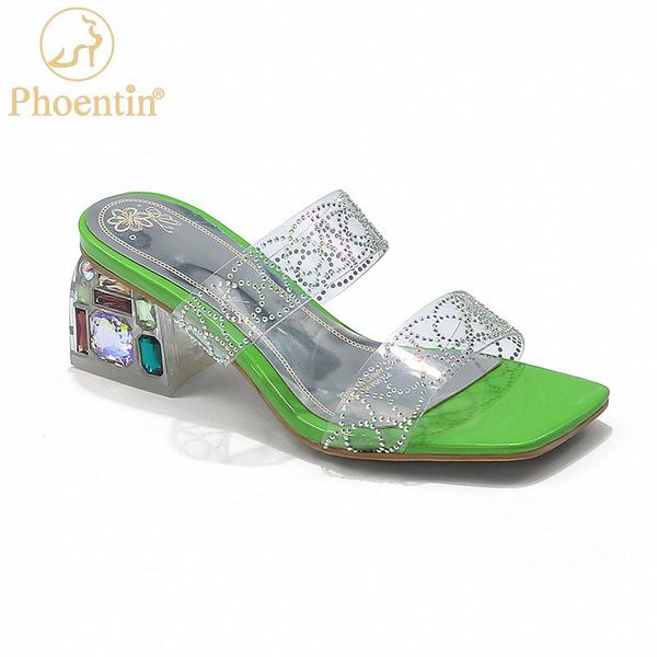 slippers phoentin transparent women pvc women's shoes open ladies colorful crystal heels womens dressy sandals ft964, Black
slippers phoentin transparent women pvc women's shoes open ladies colorful crystal heels womens dressy sandals ft964, Black