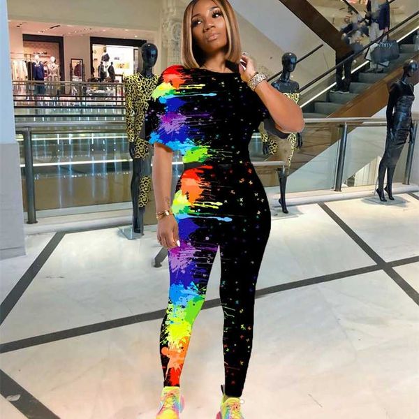 cm.yaya tie dye galaxy print women's set short sleeve jogger pants suit active wear tracksuit two piece fitness outfit 211105, White
cm.yaya tie dye galaxy print women's set short sleeve jogger pants suit active wear tracksuit two piece fitness outfit 211105, White