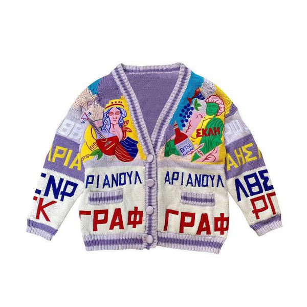 autumn 2021 womens clothing retro sweater coat women fall and winter wear loose lazy embroidery knitted cardigan women trend, Black
autumn 2021 womens clothing retro sweater coat women fall and winter wear loose lazy embroidery knitted cardigan women trend, Black