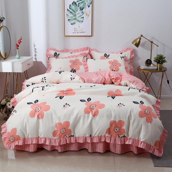 bedding sets pleated skirt lace romantic flowers nordic duvet cover 200x230 set home decor bed 150x200 drop ship
bedding sets pleated skirt lace romantic flowers nordic duvet cover 200x230 set home decor bed 150x200 drop ship