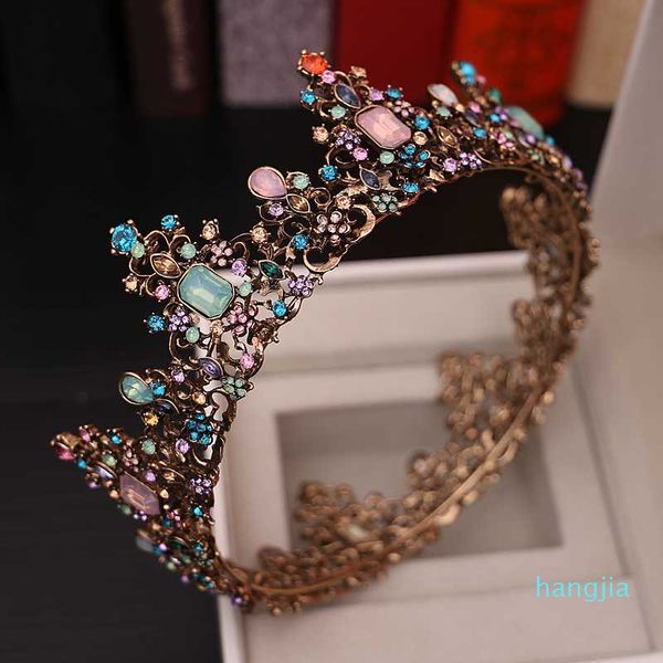 round crown tiara baroque style engagement wedding hair accessories for women jewelry party beach headdress queen gift yq09 clips & barrette, Golden;silver
round crown tiara baroque style engagement wedding hair accessories for women jewelry party beach headdress queen gift yq09 clips & barrette, Golden;silver