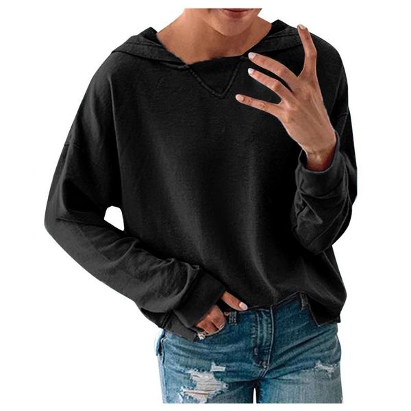women hoodies sweatshirts fashion casual solid shirt hooded long sleeve loose blouse sweatshirt sudadera mujer harajuku, Black
women hoodies sweatshirts fashion casual solid shirt hooded long sleeve loose blouse sweatshirt sudadera mujer harajuku, Black