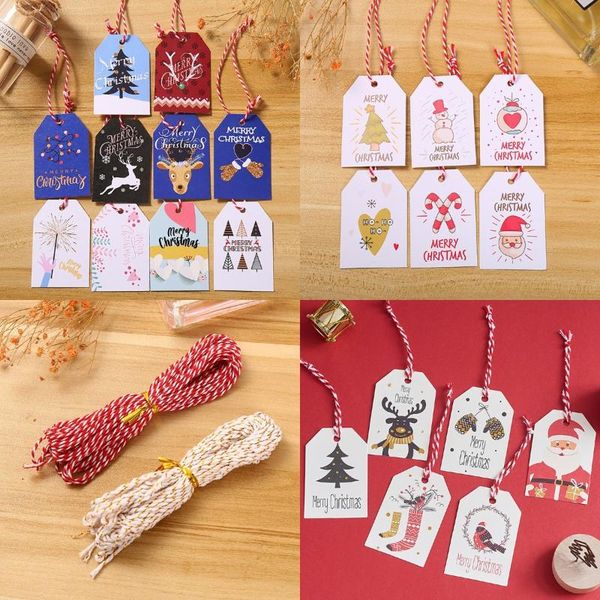 christmas decorations 50pcs merry tags kraft paper card gift label tag diy hang wrapping decor favors supplies
christmas decorations 50pcs merry tags kraft paper card gift label tag diy hang wrapping decor favors supplies