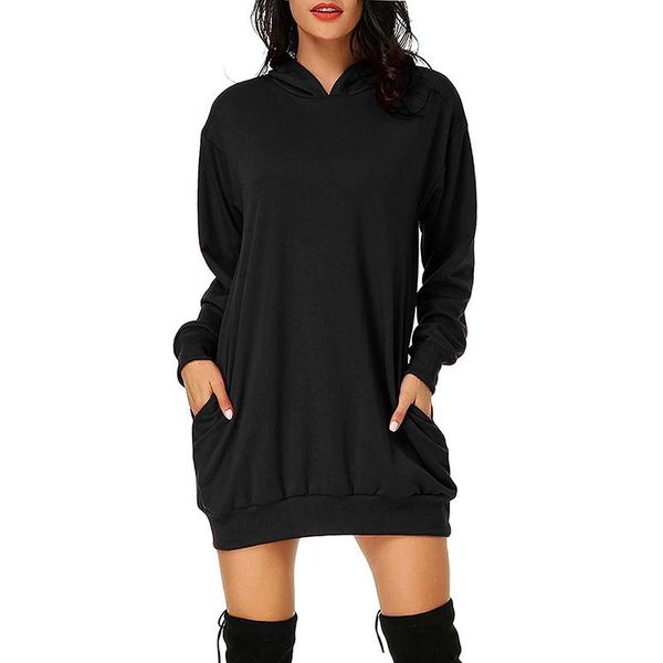 casual dresses 2021 winter warm dress women's long sleeve hooded pockets pullover hoodie tunic sweatshirt, Black;gray
casual dresses 2021 winter warm dress women's long sleeve hooded pockets pullover hoodie tunic sweatshirt, Black;gray