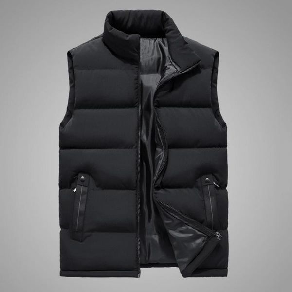 men's jackets sleeveless zipper closure men waistcoat slim fit stand collar solid color padded coat male clothes, Black;brown
men's jackets sleeveless zipper closure men waistcoat slim fit stand collar solid color padded coat male clothes, Black;brown
