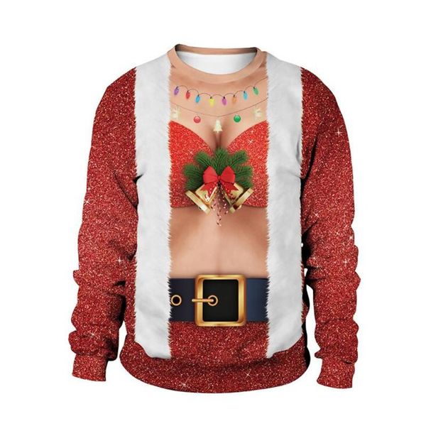 men's sweaters funny ugly christmas sweater men women novelty 3d printing xmas crew neck sweatshirt couple pullover jumpers, White;black
men's sweaters funny ugly christmas sweater men women novelty 3d printing xmas crew neck sweatshirt couple pullover jumpers, White;black