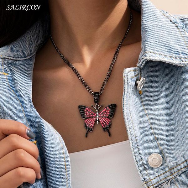 goth luxury crystal butterfly pendant necklace kpop aesthetic shiny rhinestone chain for women gothic jewelry gift 2021 necklaces, Silver
goth luxury crystal butterfly pendant necklace kpop aesthetic shiny rhinestone chain for women gothic jewelry gift 2021 necklaces, Silver