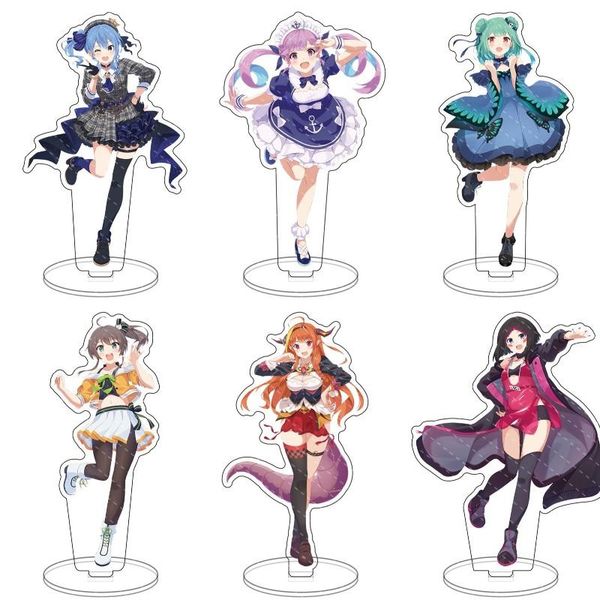 keychains anime hololive vtuber acrylic figure usada pekora uruha rushia hosimati suisei inugami korone fashion desk decor stand model, Silver 
keychains anime hololive vtuber acrylic figure usada pekora uruha rushia hosimati suisei inugami korone fashion desk decor stand model, Silver