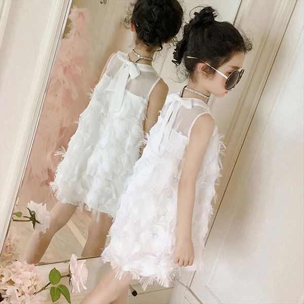 kids for girls elegant feather girl dress tassels wedding party princess clothing 3 12y, Red;yellow
kids for girls elegant feather girl dress tassels wedding party princess clothing 3 12y, Red;yellow