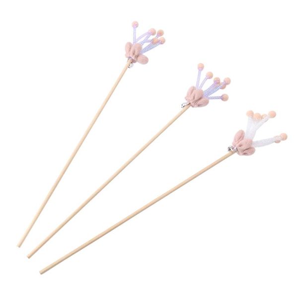 cat toys 3pcs flower pistil design teaser with bell kitten entertaining stick creative pet supplies (random color)
cat toys 3pcs flower pistil design teaser with bell kitten entertaining stick creative pet supplies (random color)