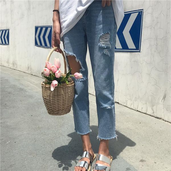 jeans woman 2021 spring pants ripped for women high waisted trousers women's, Blue
jeans woman 2021 spring pants ripped for women high waisted trousers women's, Blue