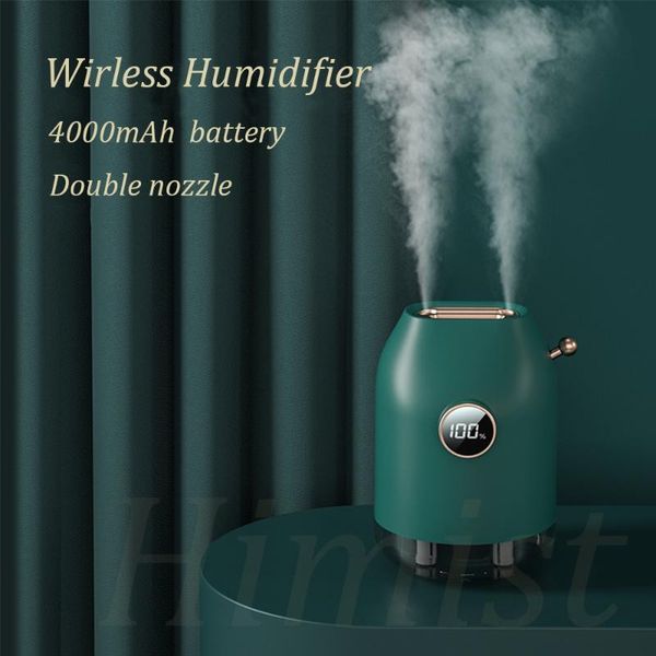 500ml wireless double nozzle humidifier air mist maker rechargeable 4000mah battery ultrasonic aroma diffuser mute humidificador humidifiers 
500ml wireless double nozzle humidifier air mist maker rechargeable 4000mah battery ultrasonic aroma diffuser mute humidificador humidifiers