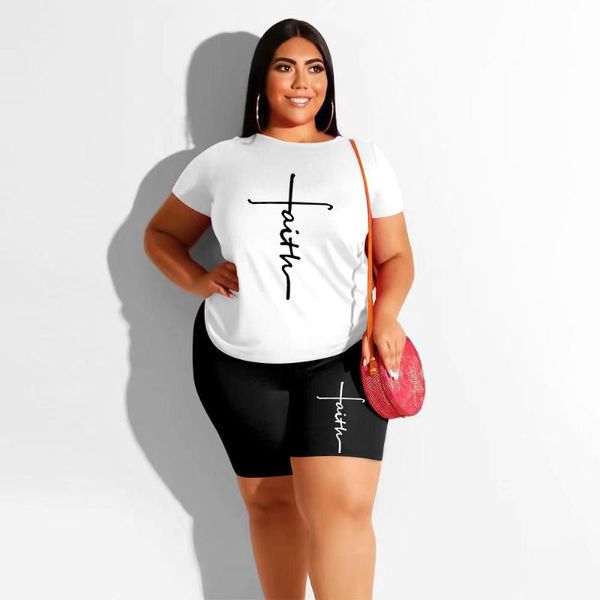 plus size tracksuits storyever summer clothing women's fashion printing suit round neck streetwear casual two-piece, Black
plus size tracksuits storyever summer clothing women's fashion printing suit round neck streetwear casual two-piece, Black