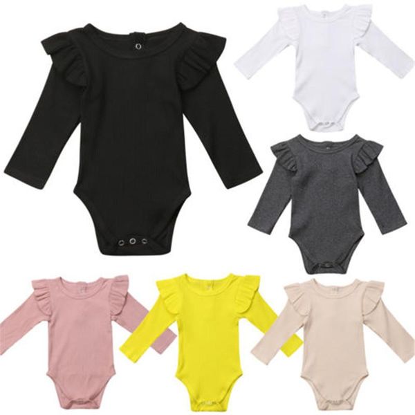 jumpsuits 0-24m born jumpsuit baby boy long sleeve romper cotton ruffled solid beige white black pink playsuit for infant girls, Blue
jumpsuits 0-24m born jumpsuit baby boy long sleeve romper cotton ruffled solid beige white black pink playsuit for infant girls, Blue