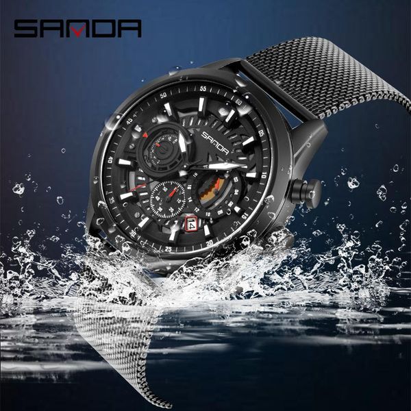 creative satch men watch luxury three eyes small dial waches casual mesh strap waterproof army wrist watches reloj hombr wristwatches, Slivery;brown
creative satch men watch luxury three eyes small dial waches casual mesh strap waterproof army wrist watches reloj hombr wristwatches, Slivery;brown
