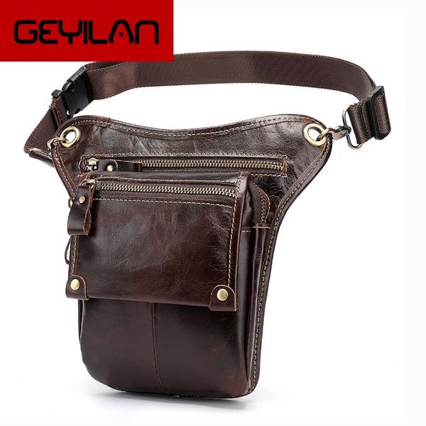 genuine leather leg bag in waist pack motorcycle fanny belt bags phone pouch travel male small tactical 3237
genuine leather leg bag in waist pack motorcycle fanny belt bags phone pouch travel male small tactical 3237