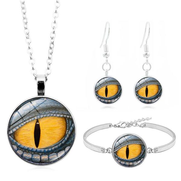earrings & necklace eye of dragon art po glass cabochon fashion jewelry set bracelet earring sets for women, Silver
earrings & necklace eye of dragon art po glass cabochon fashion jewelry set bracelet earring sets for women, Silver
