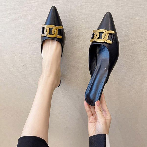 slippers shoes woman shallow casual heeled mules med cover toe pantofle luxury high summer thin soft pointed pu pumps f ws65, Black
slippers shoes woman shallow casual heeled mules med cover toe pantofle luxury high summer thin soft pointed pu pumps f ws65, Black