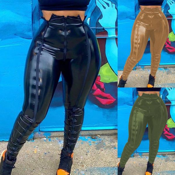 casual women pu leather pants sweatpants drawstring high waist streetwear solid color party night winter clothes for women's & capris, Black;white
casual women pu leather pants sweatpants drawstring high waist streetwear solid color party night winter clothes for women's & capris, Black;white