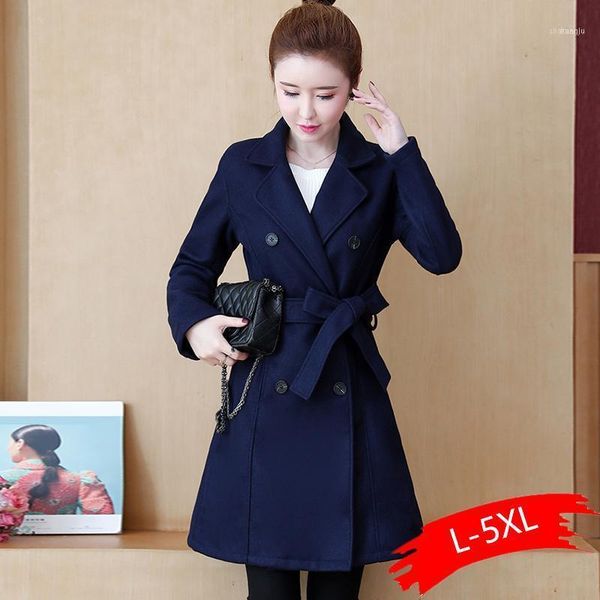 large size women's 2021 autumn coat age-reduction belt was thin and long woolen coat1, Black
large size women's 2021 autumn coat age-reduction belt was thin and long woolen coat1, Black