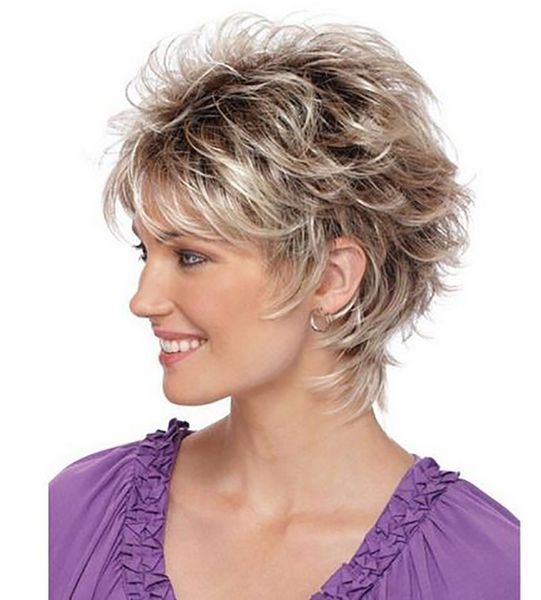 women synthetic brown short wigs natural blonde hair heat resistant curly fluffy wig for womenfactory direct, Black
women synthetic brown short wigs natural blonde hair heat resistant curly fluffy wig for womenfactory direct, Black