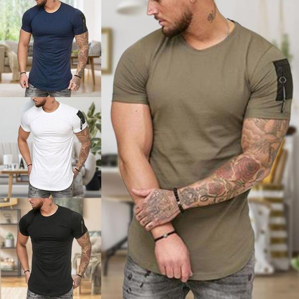 men's t-shirts men short sleeve crew-neck tees fashion solid color cotton blend breathable slim elastic t-shirt, White;black
men's t-shirts men short sleeve crew-neck tees fashion solid color cotton blend breathable slim elastic t-shirt, White;black
