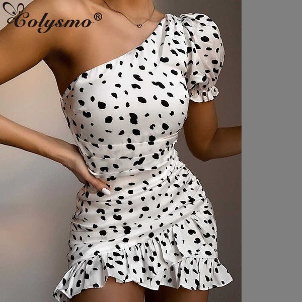 colysmo elegant ruffles dress women one shoulder short sleeve leopard print white slim bodycon casual summer es 210527, Black;gray
colysmo elegant ruffles dress women one shoulder short sleeve leopard print white slim bodycon casual summer es 210527, Black;gray