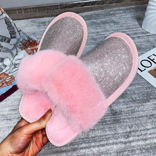 big size women slippers ladies round toe designer shoes luxury 2021 rhinestone fur crystal diamond mules flats, Black
big size women slippers ladies round toe designer shoes luxury 2021 rhinestone fur crystal diamond mules flats, Black