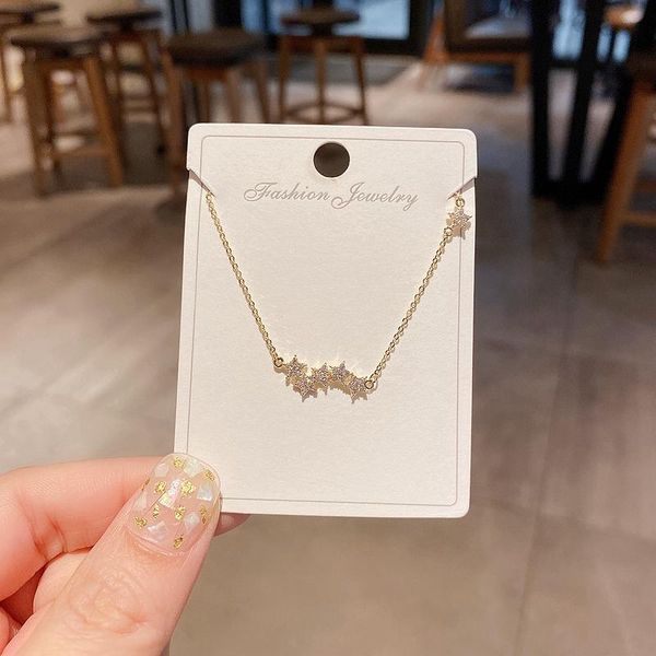 Exquisite CZ Crystal Star Chain Necklace For Women Gold Color Micro Paved Cubic Zirconia Jewelry Chains, Silver
Exquisite CZ Crystal Star Chain Necklace For Women Gold Color Micro Paved Cubic Zirconia Jewelry Chains, Silver