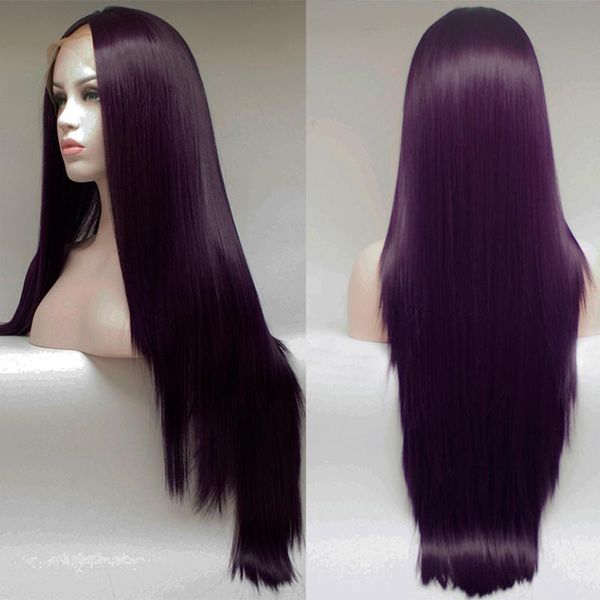 synthetic wigs dark purple 26 inch long silky straight lace wig for black women with babyhair natural hairline cosplay daily soft
synthetic wigs dark purple 26 inch long silky straight lace wig for black women with babyhair natural hairline cosplay daily soft