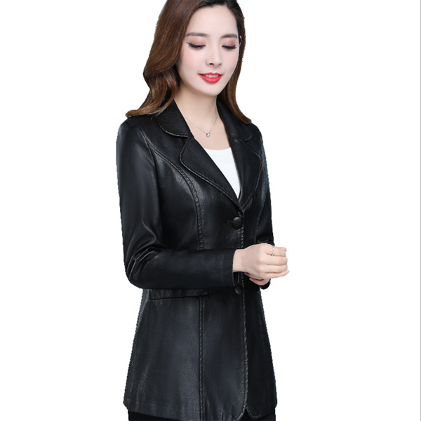 women's leather & faux plus size autumn winter coat spring fashion short imitation jacket female slim pu jackets women overcoat, Black
women's leather & faux plus size autumn winter coat spring fashion short imitation jacket female slim pu jackets women overcoat, Black
