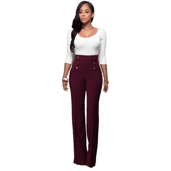 women's pants & capris 2021 autumn winter high waist wide leg long solid color skinny flare botton size women trousers female casual, Black;white
women's pants & capris 2021 autumn winter high waist wide leg long solid color skinny flare botton size women trousers female casual, Black;white