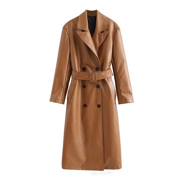 women's trench coats seebeautiful pu casual loose coat lapel long sleeve double breasted belts fashion 2021 spring winter women m890, Tan;black
women's trench coats seebeautiful pu casual loose coat lapel long sleeve double breasted belts fashion 2021 spring winter women m890, Tan;black