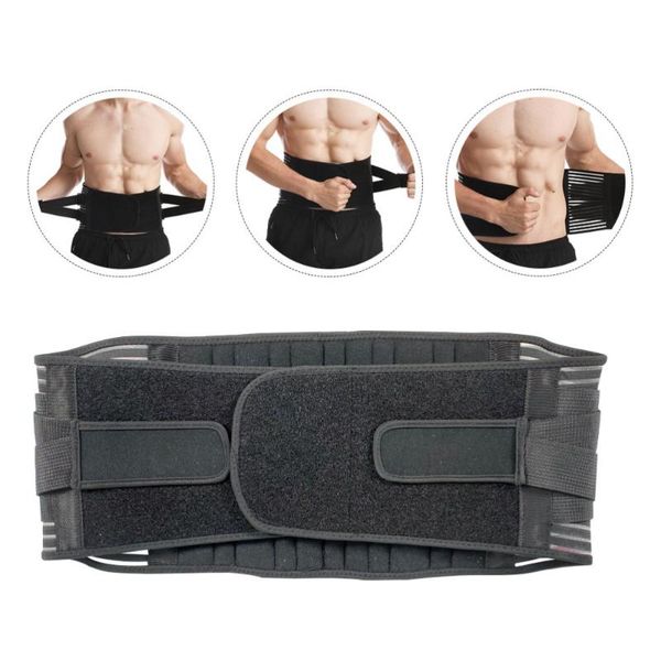 waist support 1pc lower back brace belt adjustable lumbar strap wrap, Black;gray 
waist support 1pc lower back brace belt adjustable lumbar strap wrap, Black;gray